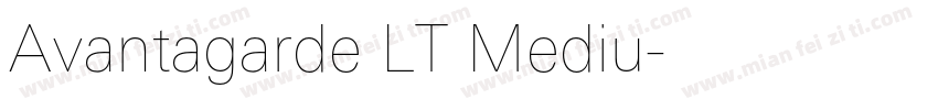 Avantagarde LT Mediu字体转换